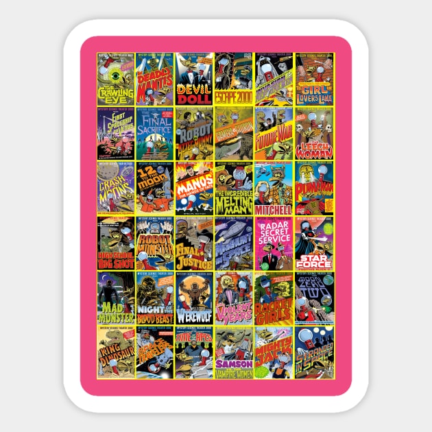 MST3K Box Art Collage Sticker by Starbase79